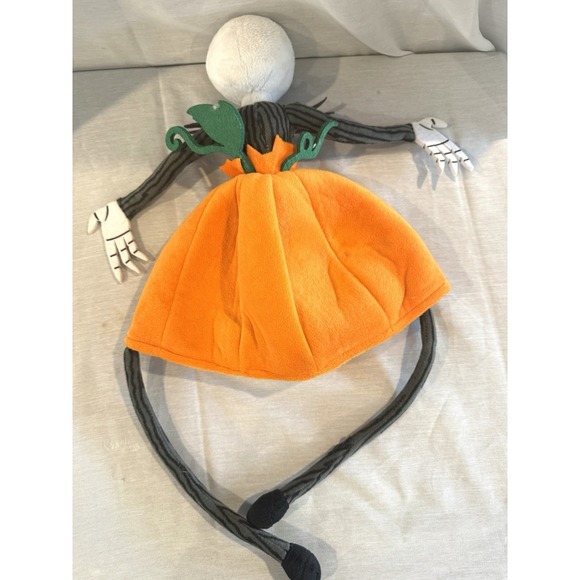 Disney Parks "Nightmare Before Christmas"‎ Jack Skellington Pumpkin Plush Hat - Picture 8 of 8